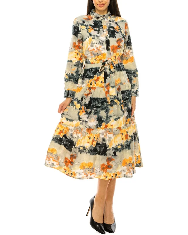 YAL New York Print Shirtdress