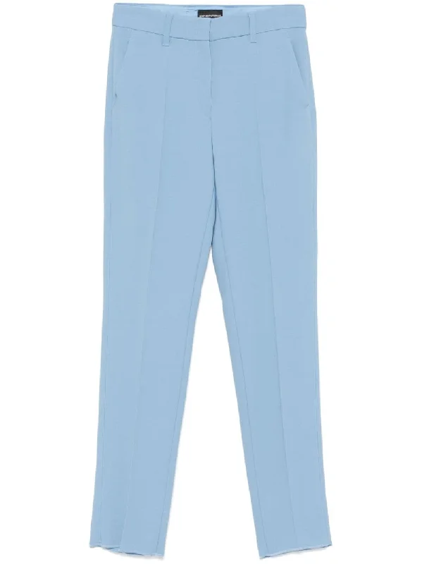 Emporio Armani Women's Trousers Clear blue