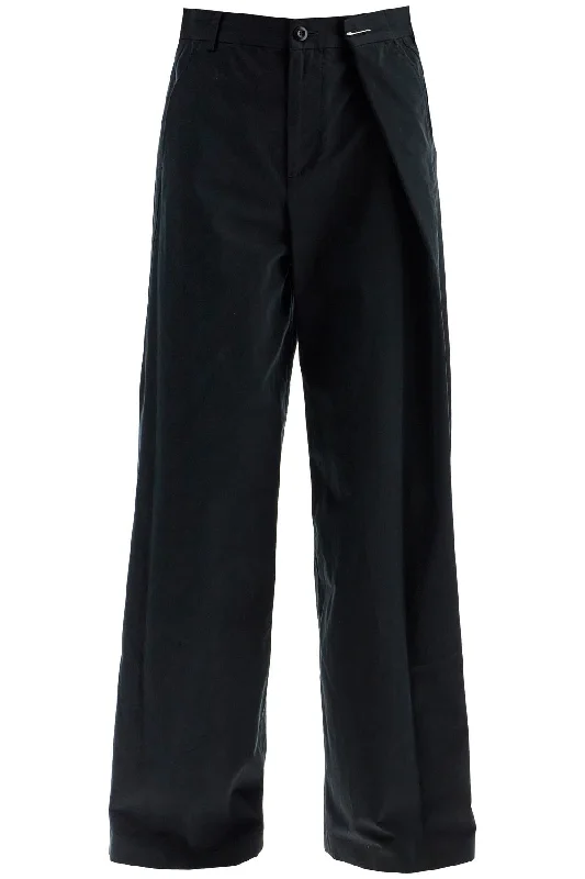 Mm6 Maison Margiela Women's Wide-Legged Pants With Pleats